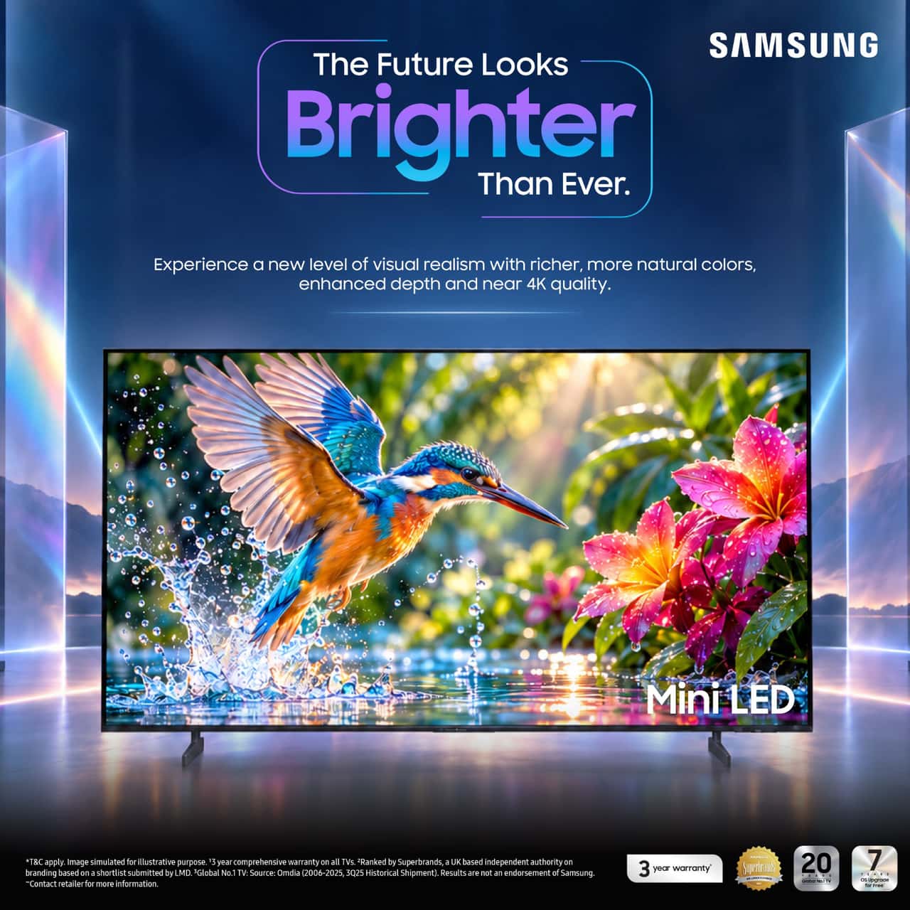 නවතම Samsung Mini LED TV සමඟින් වෙනස් අත්දැකීමක් උරුම කරගන්න
