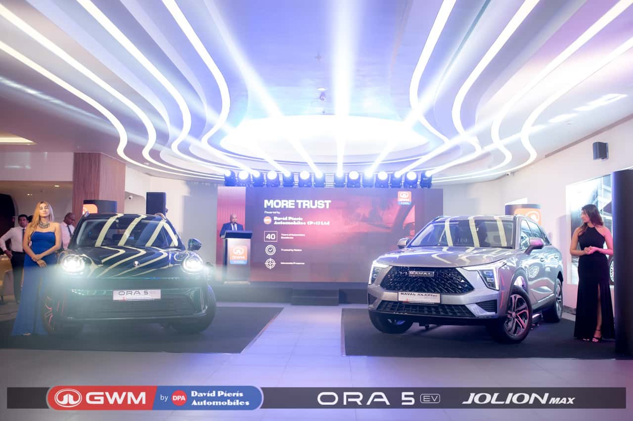 ඩේවිඩ් පීරිස් ඔටෝමොබයිල්ස් GWM ORA 5 සහ Haval Jolion MAX ශ්‍රී ලංකාවට හඳුන්වා දෙයි