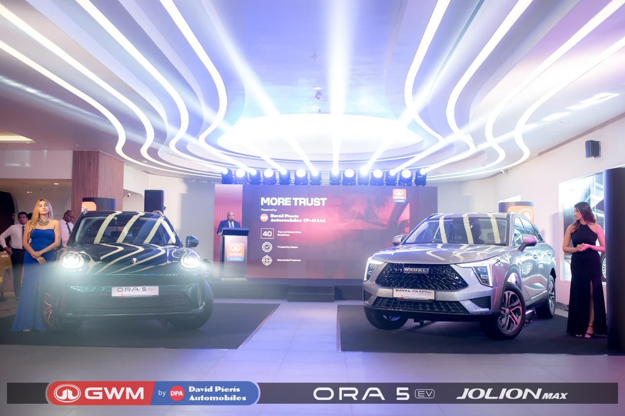 ඩේවිඩ් පීරිස් ඔටෝමොබයිල්ස් GWM ORA 5 සහ Haval Jolion MAX ශ්‍රී ලංකාවට හඳුන්වා දෙයි
